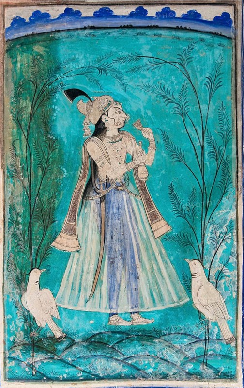 Nobleman with pigeons