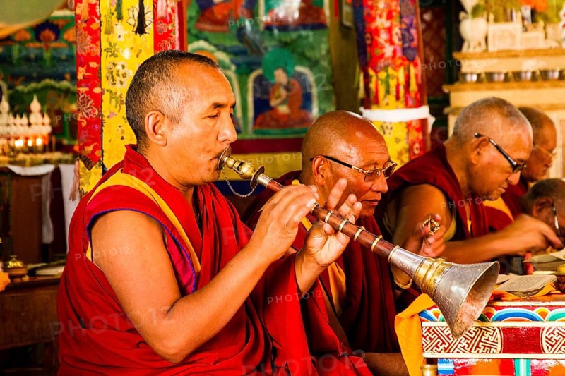Monks at a religious festival