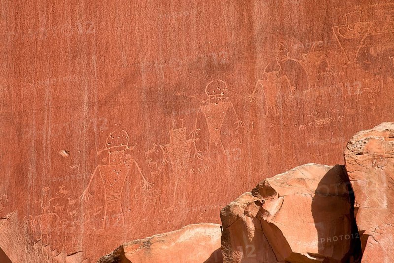 Fremont petroglyphs in Capitol Reef National Park