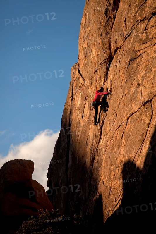 Climber on a rock