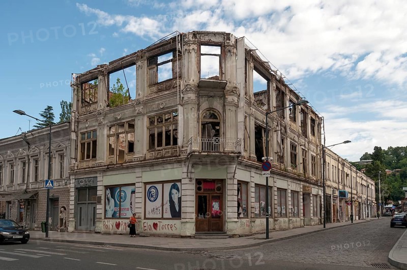 Ruined house in central Kutaisi
