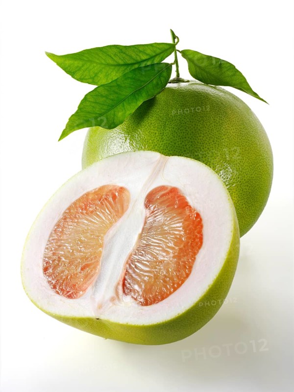 Half and whole pomelo