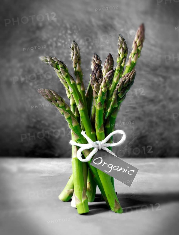 Bunch of organic asparagus spears