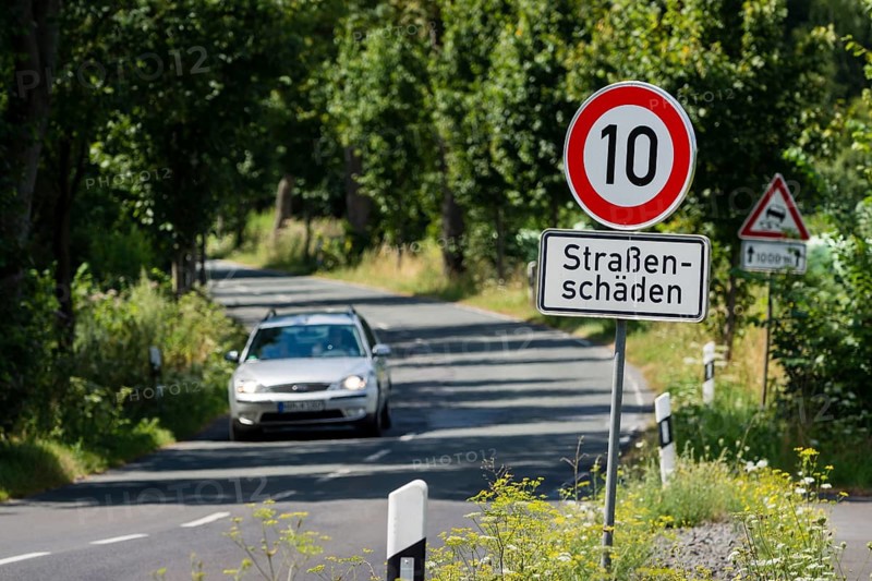A car travelling on the L657 road