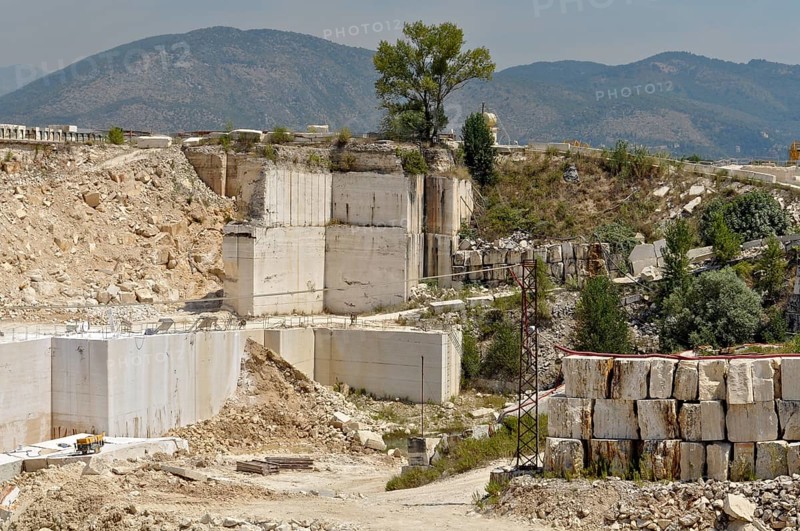 Travertine quarry