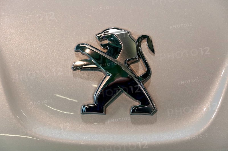 Peugeot logo on a car