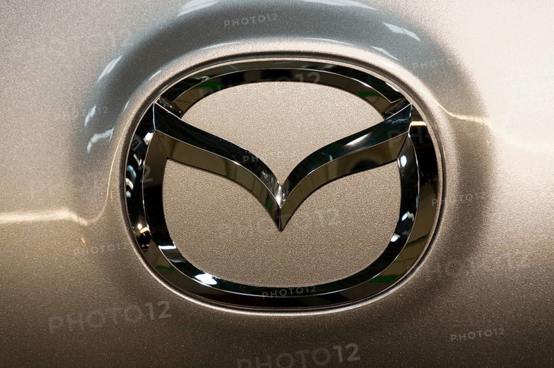 Mazda logo on a car