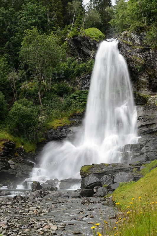 Steindalsfossen Waterfall
