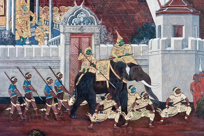 Ramakian wall painting
