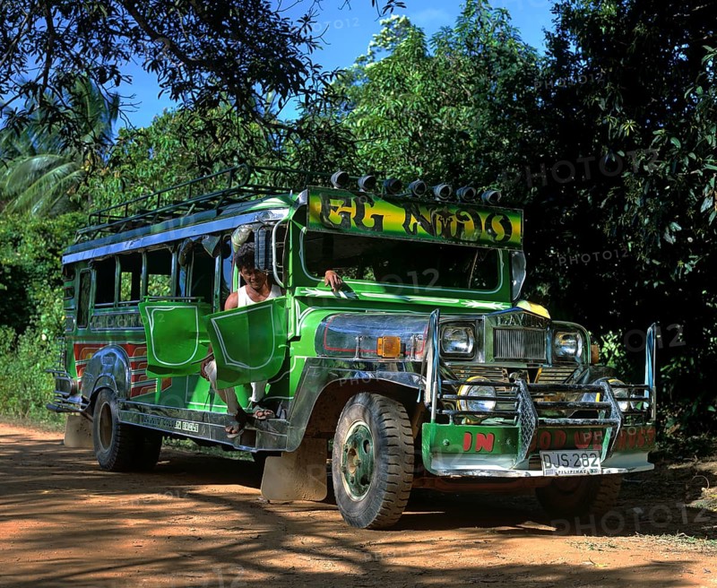 Jeepney with driver