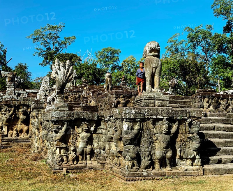 Boy on the Terrace of the Elephants