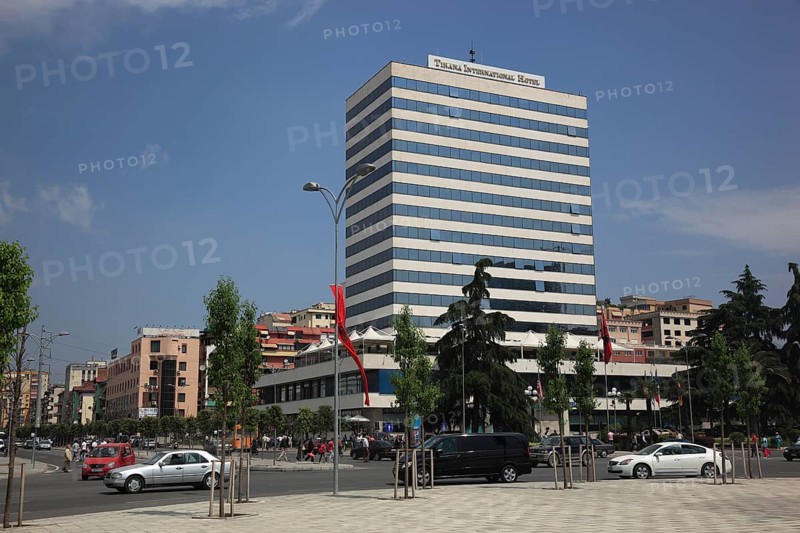 Skanderbeg Square and the Tirana Hotel