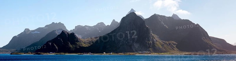 Mountain landscape with a fjord