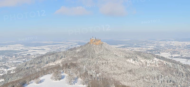 Burg Hohenzollern Castle in winter