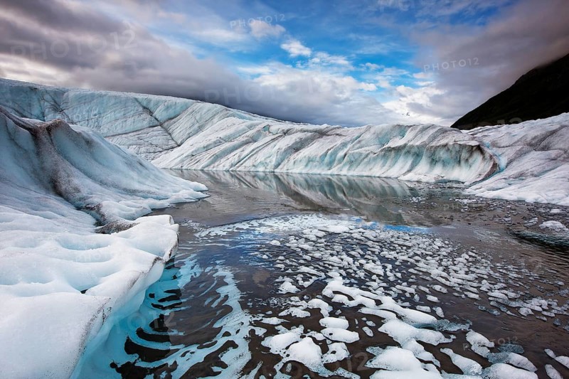 Meltwater at Matanuska Glacier