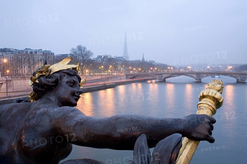 Pont Alexandre III and Seine river
