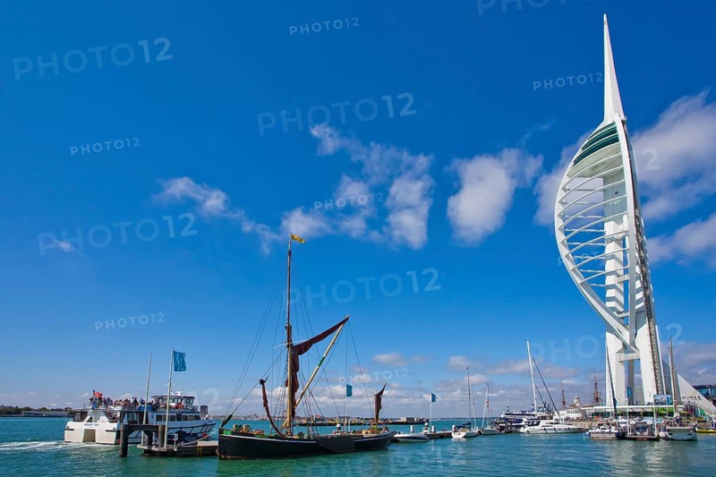 Excursion boat and boats in the harbour