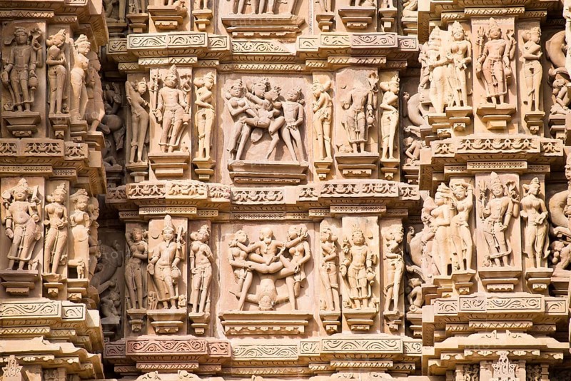 Relief sculptures of men