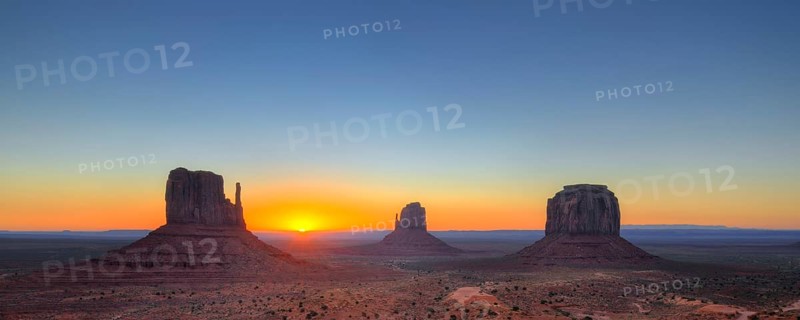 Sunrise over the mesas West Mitten Butte