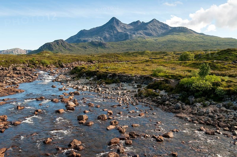 River Sligachan and Sgurr nan Gillean Mountain of Cuillin Range