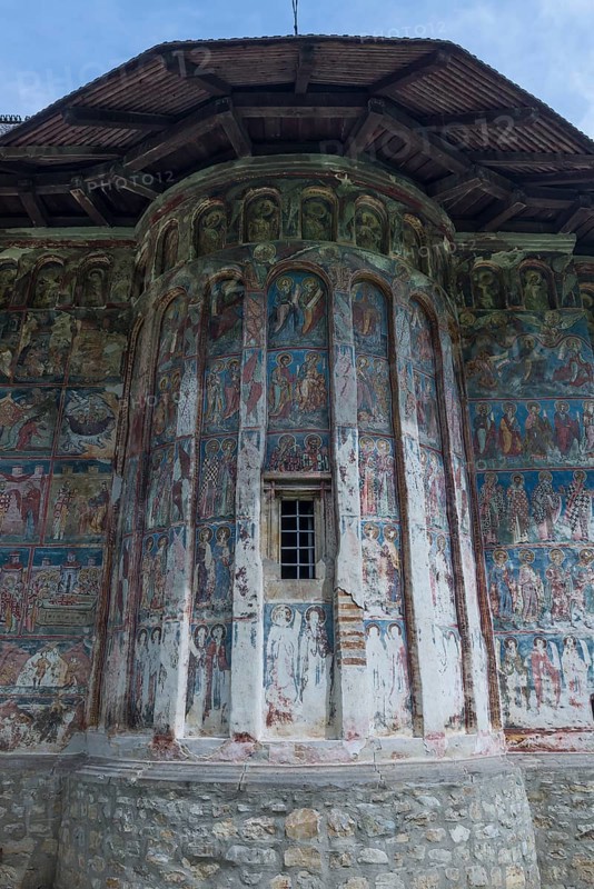Wall frescoes at Humor Monastery
