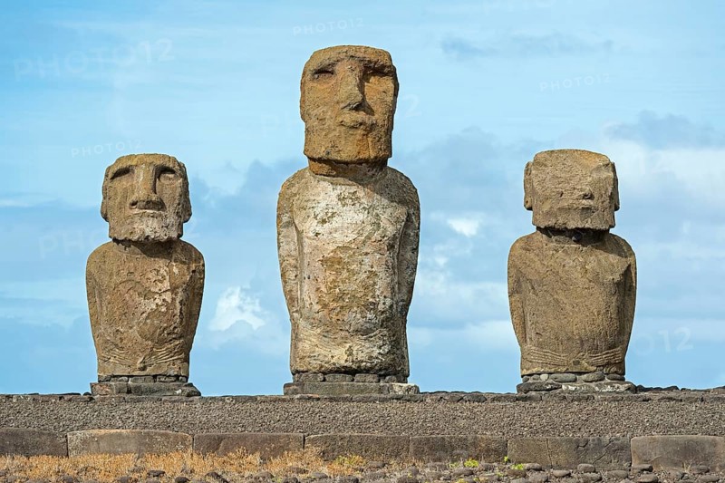 Group of Moai