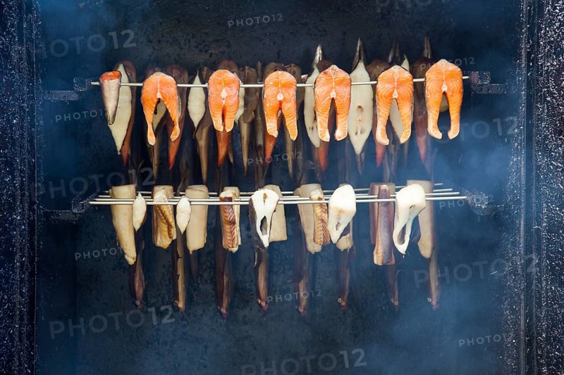Smoker with fish