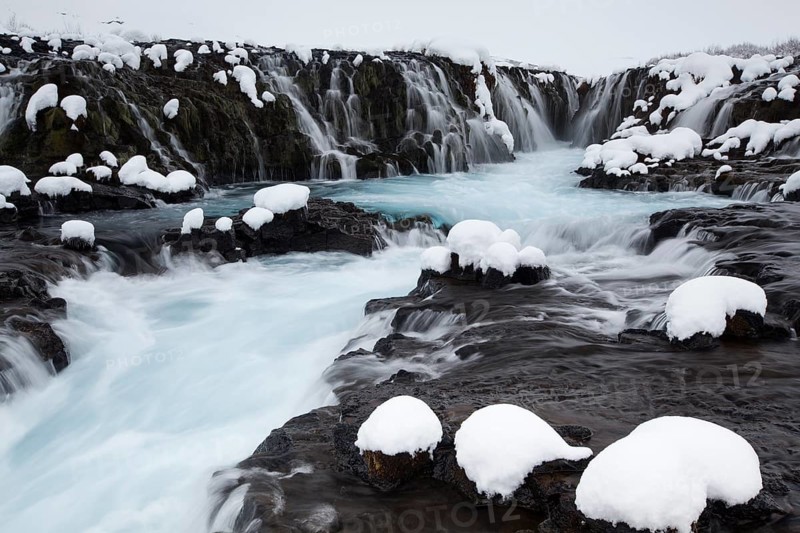 Bruarfoss in winter