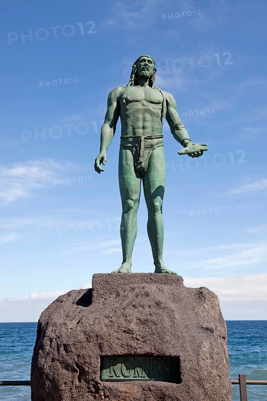 Statue of Guanche king Mencey Romen