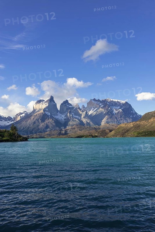 Lago Pehoe Lake and Paine Grande Massif