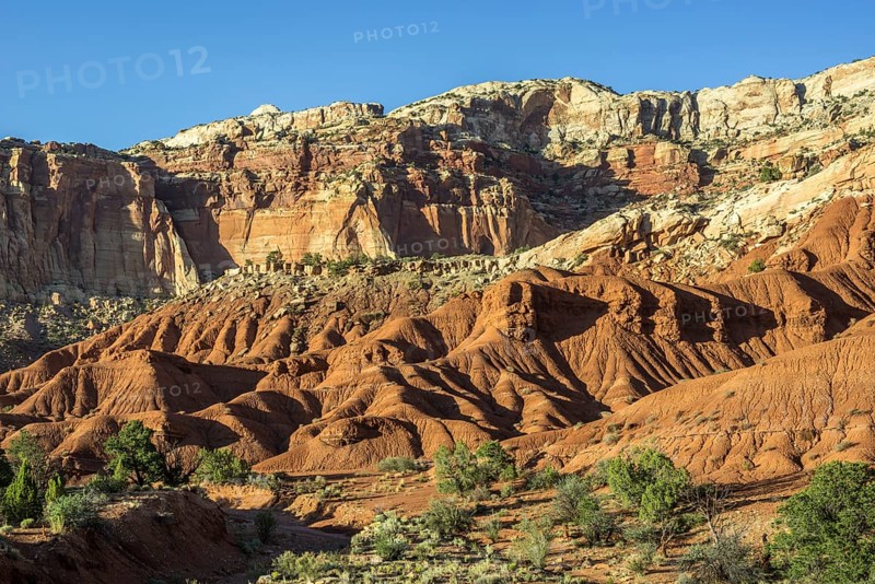 Rocky landscape in Capitol Reef National Park