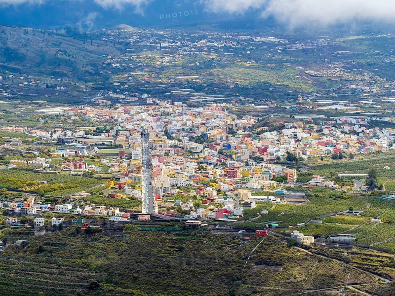View from the Mirador de el Time of Los Llanos de Ariadne and El Paso