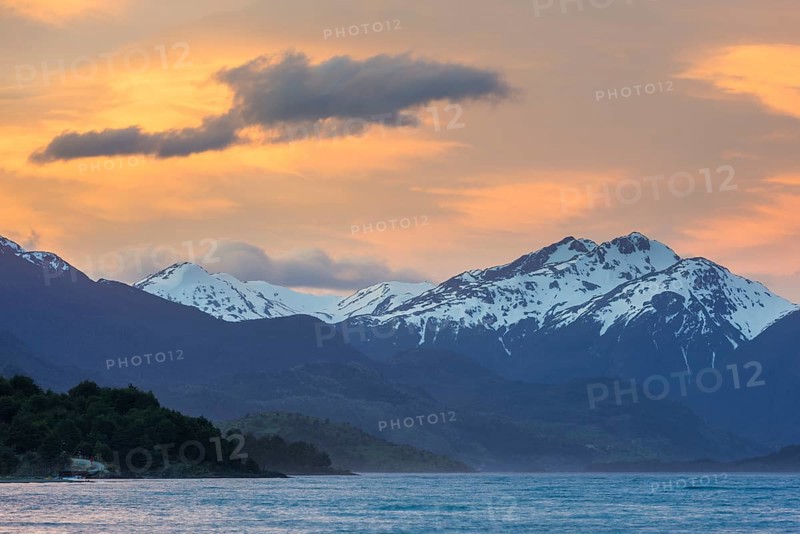 Sunset on Lake General Carrera