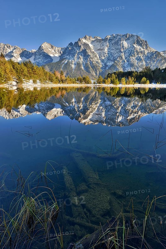 Lake Luttensee and Westliche Karwendelspitze