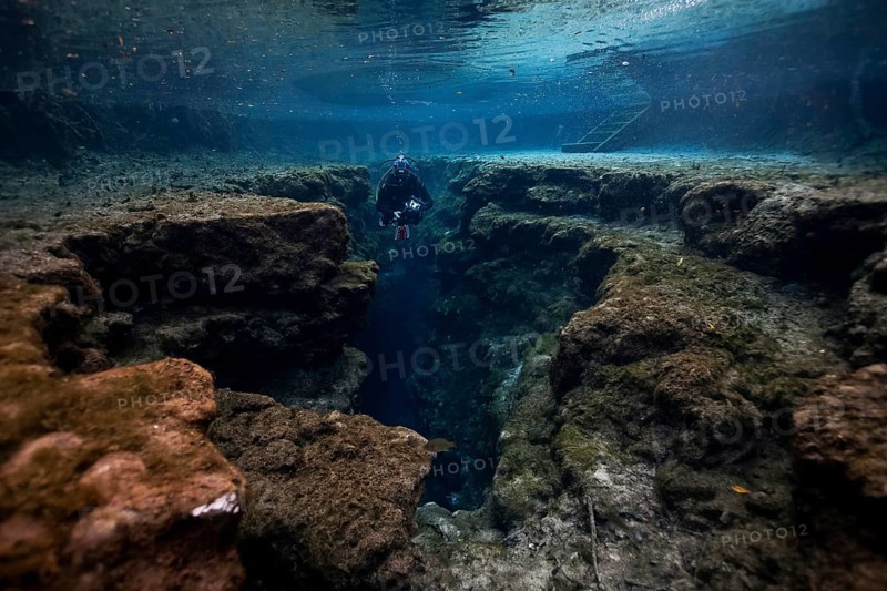Diver at Little Devil in Santa Fe River