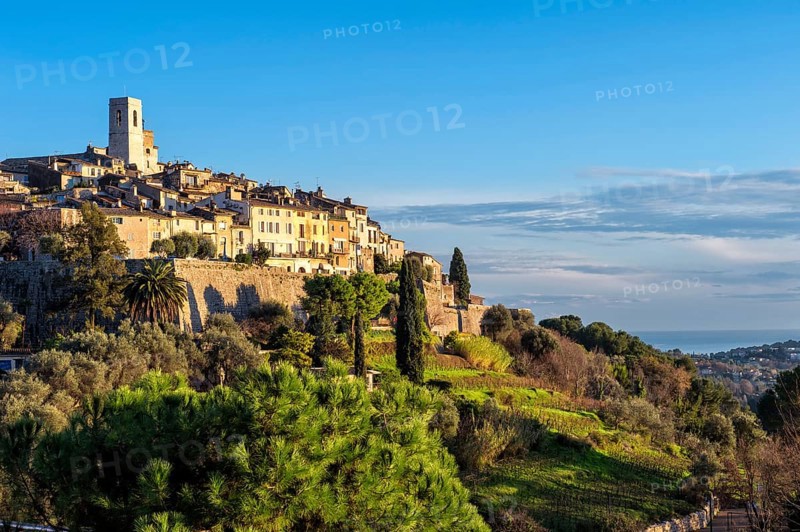 The medieval hill town of Saint-Paul or Saint-Paul-de-Vence