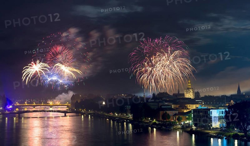 Fireworks during the Seenachtfest Festival