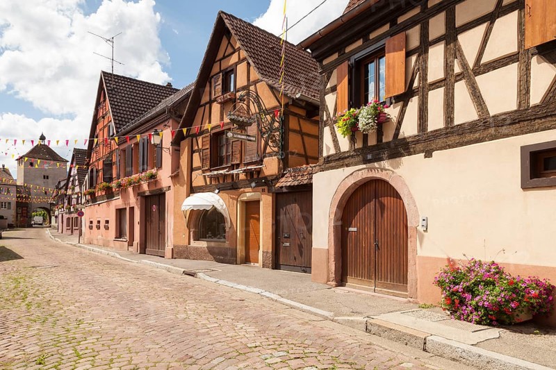 Half-timbered houses in the historic centre