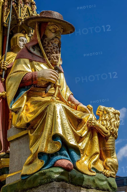 Gothic saint figure of the Church Father St. Jerome