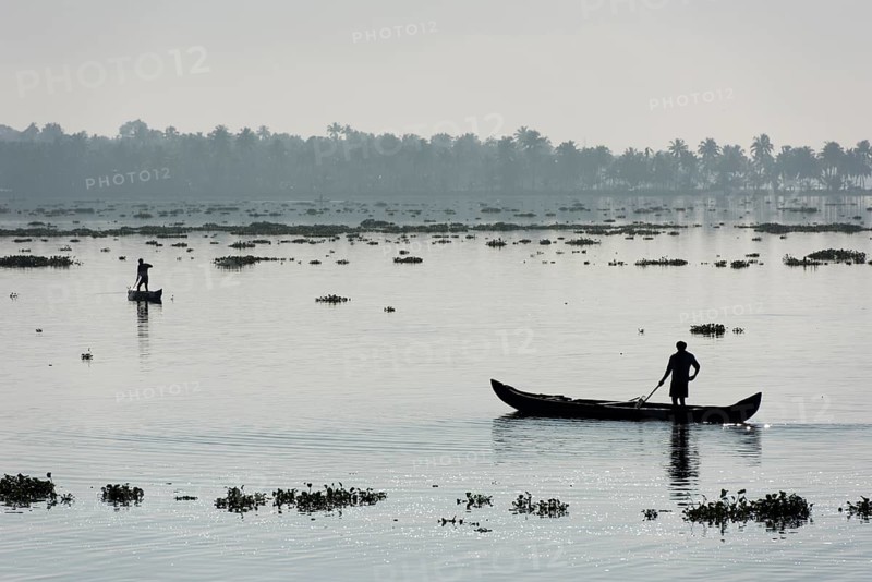 Men in small boats