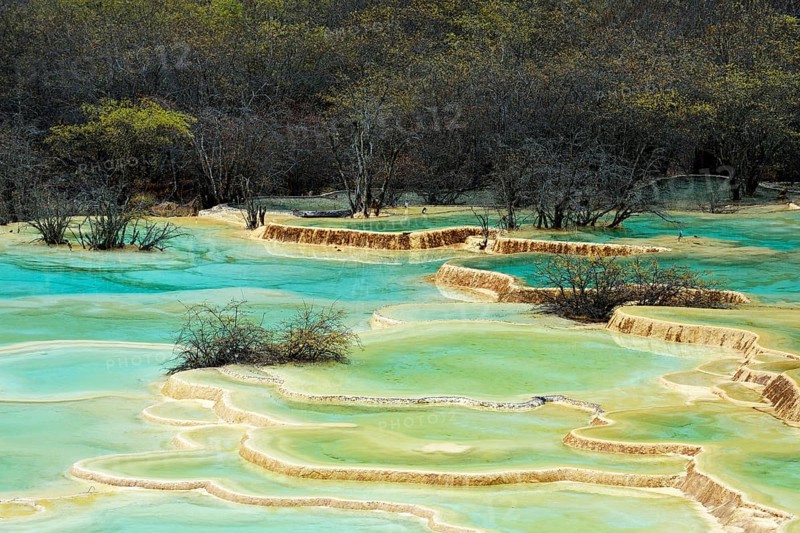 Lime terraces with lakes