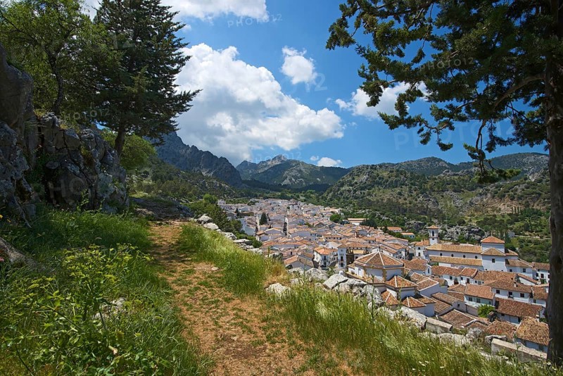 View of the village of Grazalema