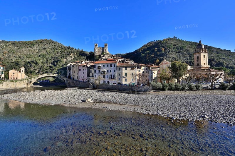 Medieval village of Dolceaqua on the Nervia river