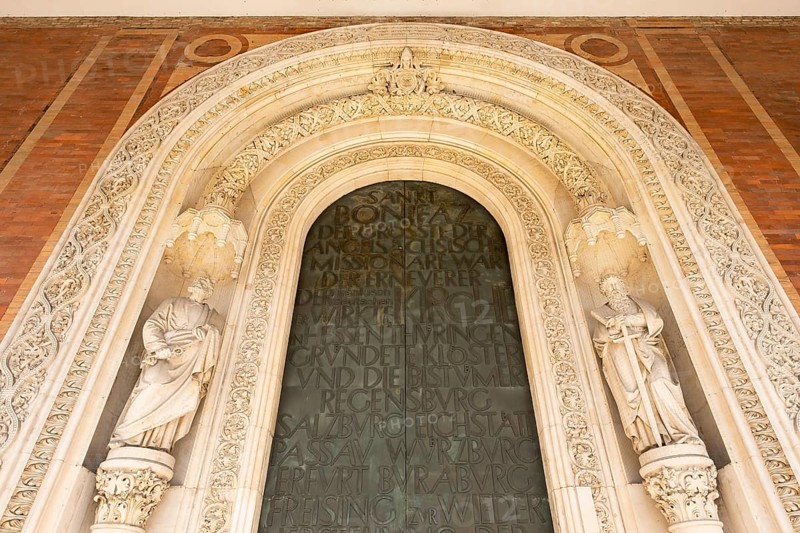 Main door of the Abbey Church of St. Boniface
