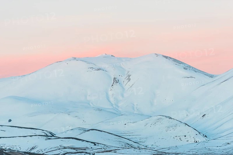 Sunset in winter