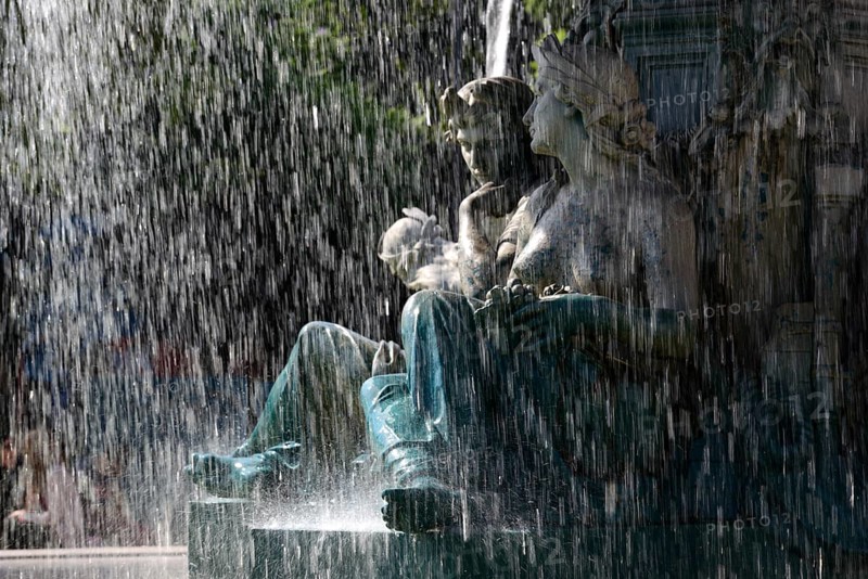 Fountain at Rossio square