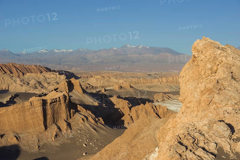 Valle de la Luna or Valley of the Moon in the evening light