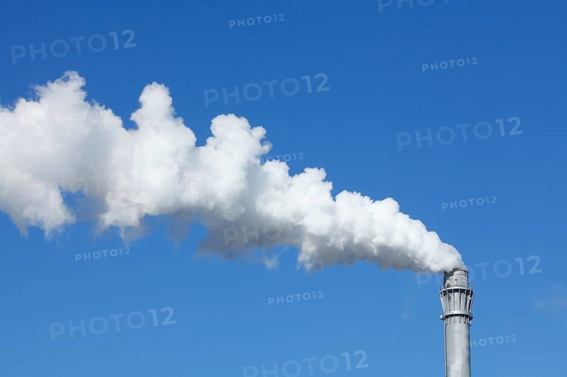 Smoking factory chimney