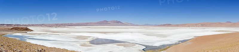 Salt lake on the road to Argentina