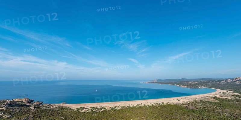 Coast with a long sandy beach